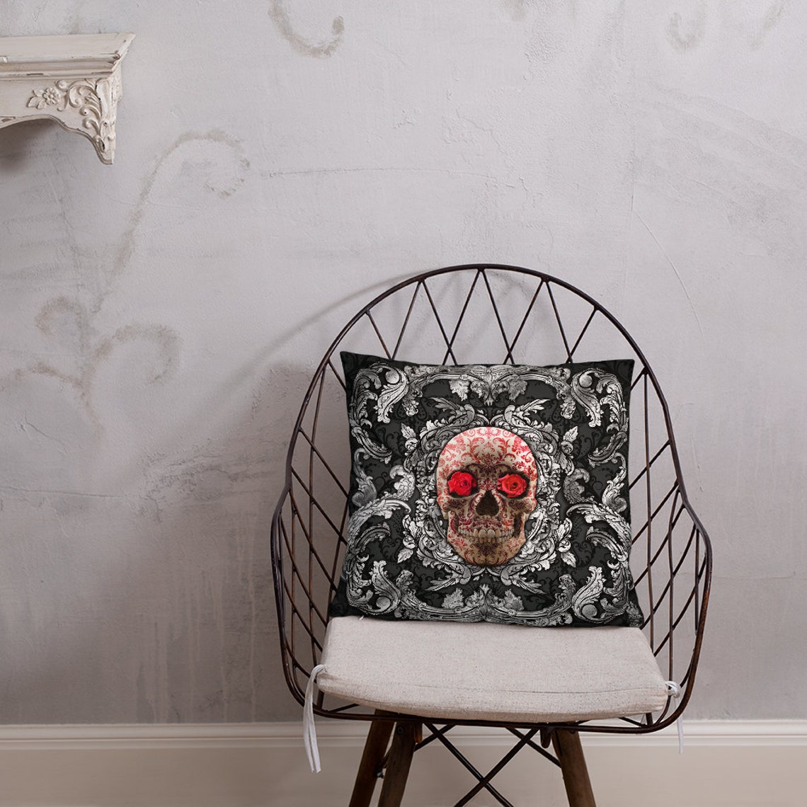 Rock N Roll decoración del dormitorio Glam Home Decor Cráneo | Etsy