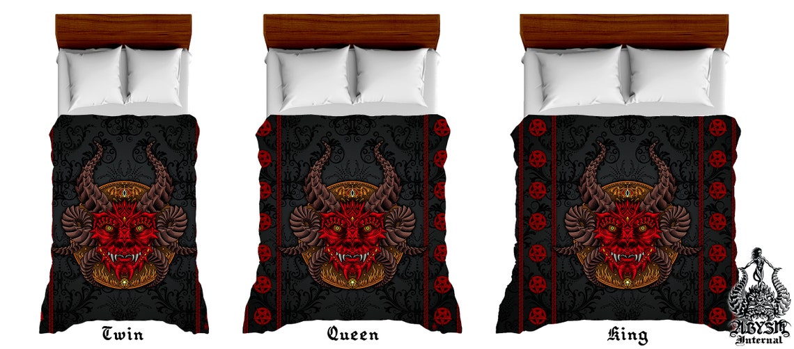 Demon Bedding Set Duvet Cover Comforter or Pillow Shams: | Etsy