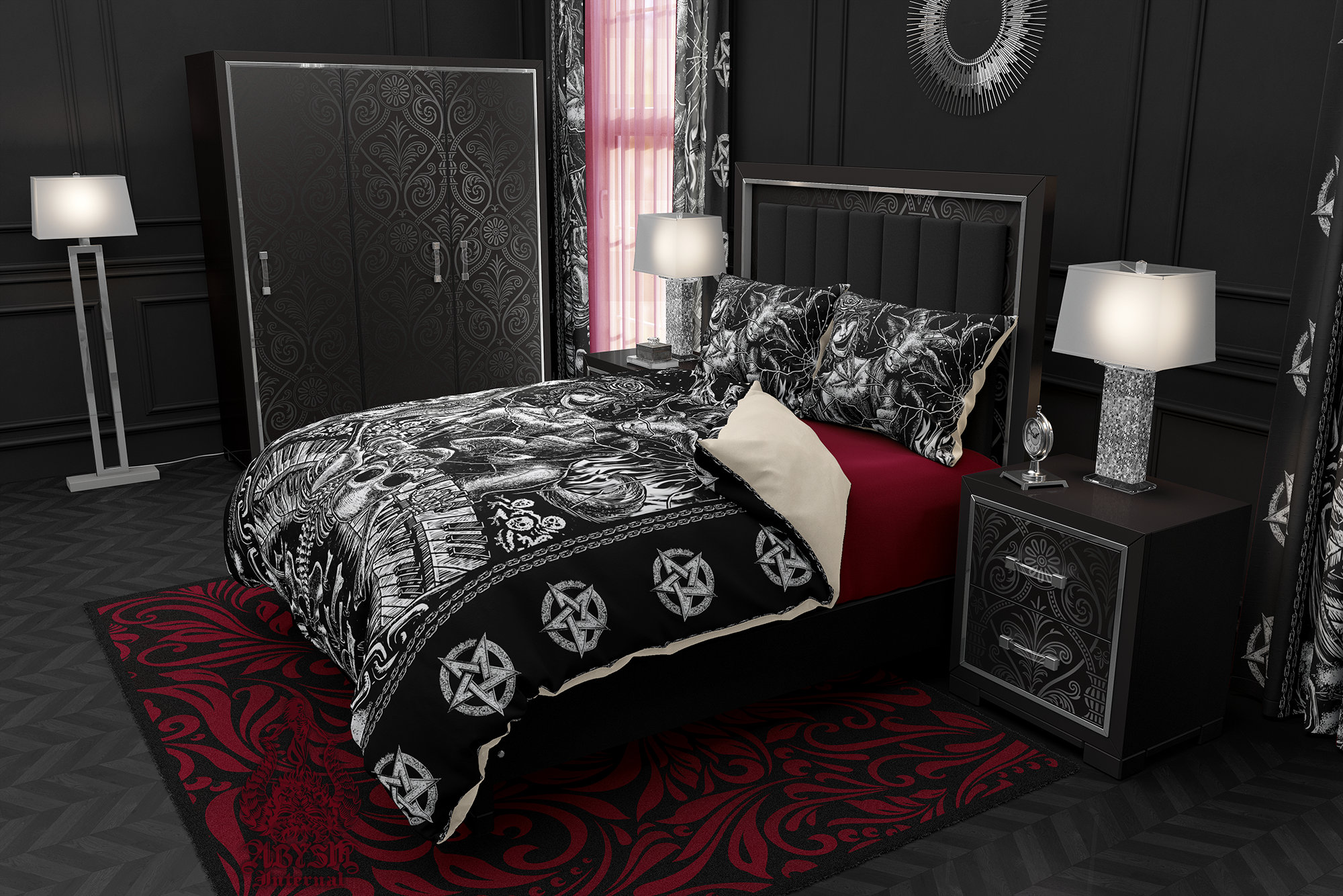Gothic Bedding Set Duvet Cover Comforter or Pillow Shams Etsy