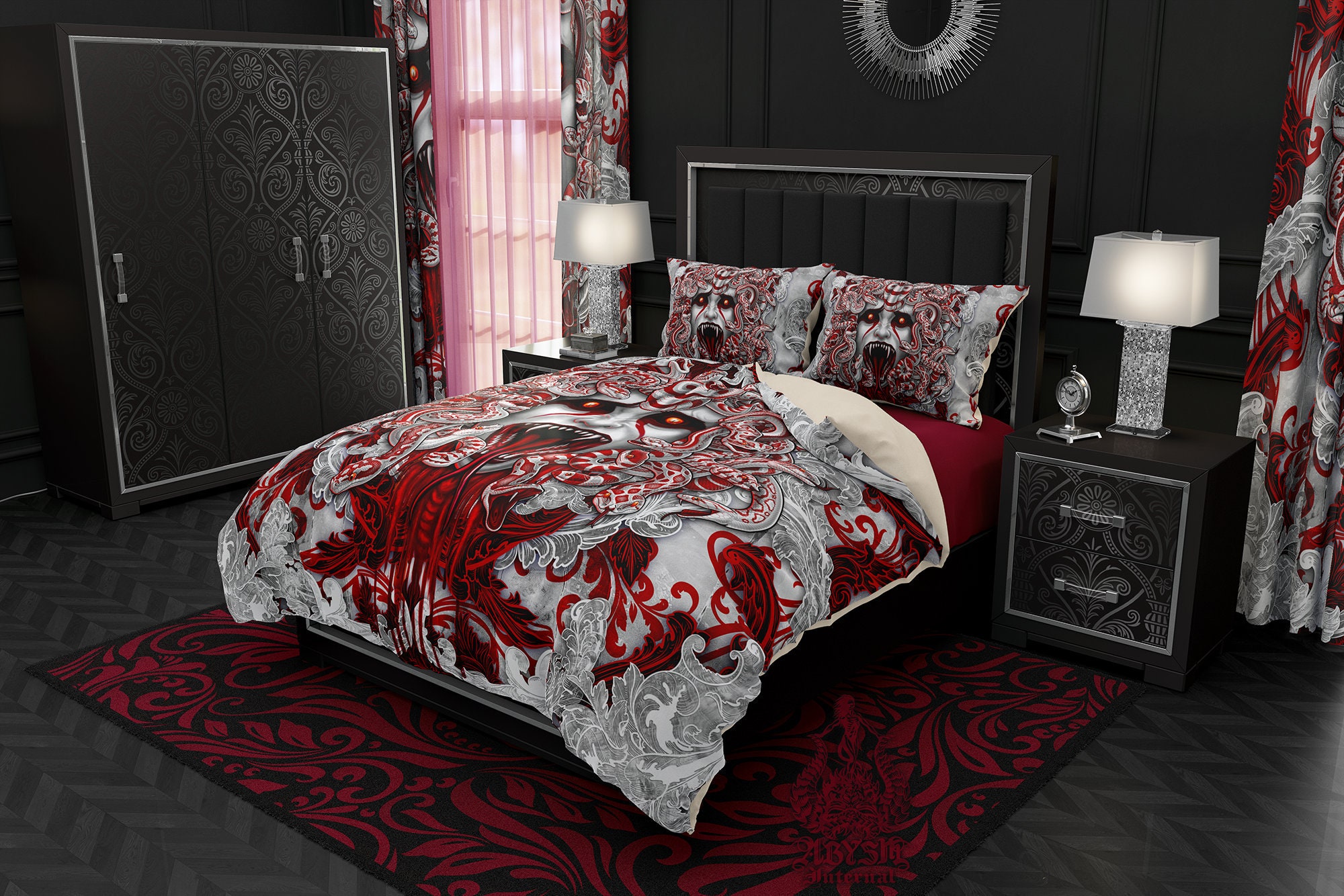 Gothic Bedding Set Duvet Cover Comforter or Pillow Shams Etsy