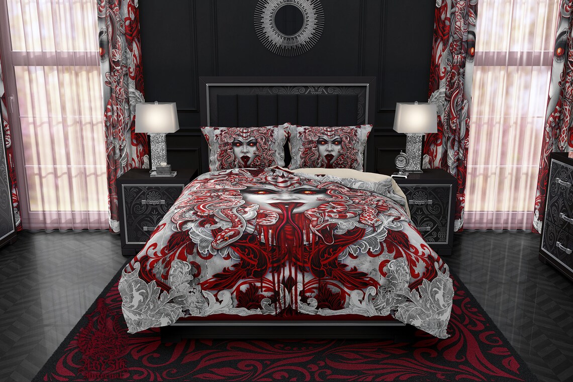 Gothic Bedding Set Duvet Cover Comforter or Pillow Shams Etsy
