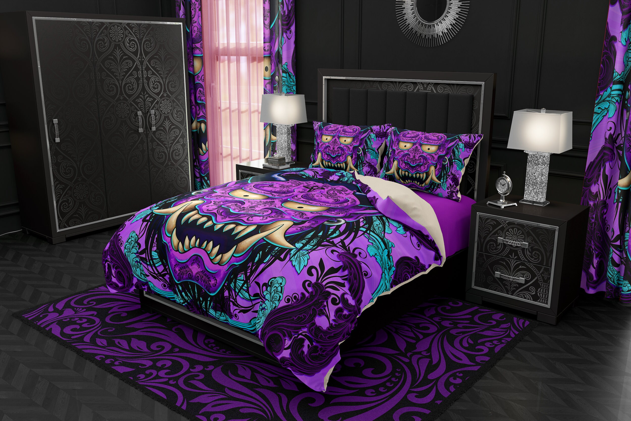 Pastel Goth Bedding Set Duvet Cover or Comforter Twin Etsy