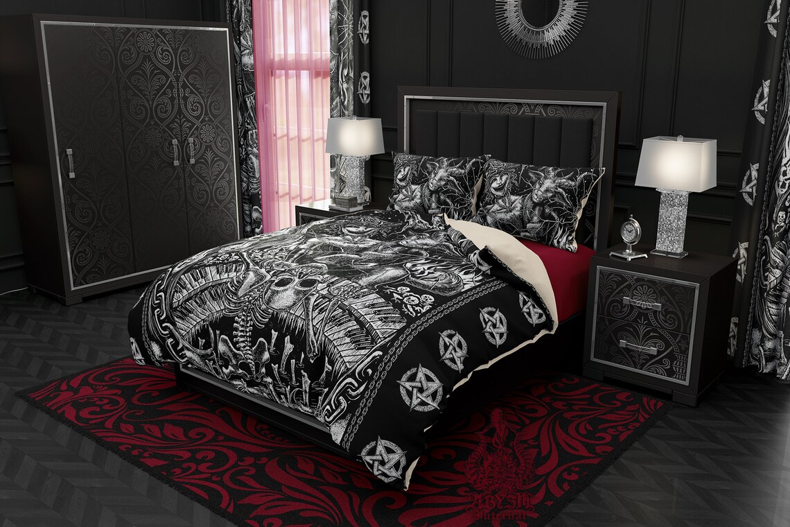 Gothic Bedding Set Duvet Cover Comforter or Pillow Shams Etsy