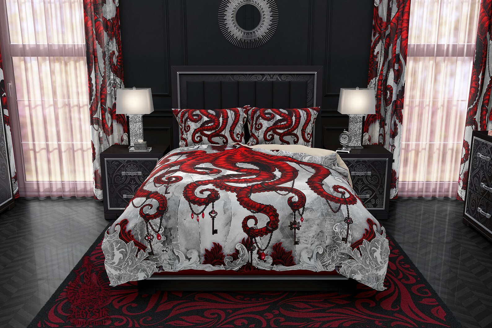 Gothic Bedding Set Duvet Cover Comforter or Pillow Shams Etsy