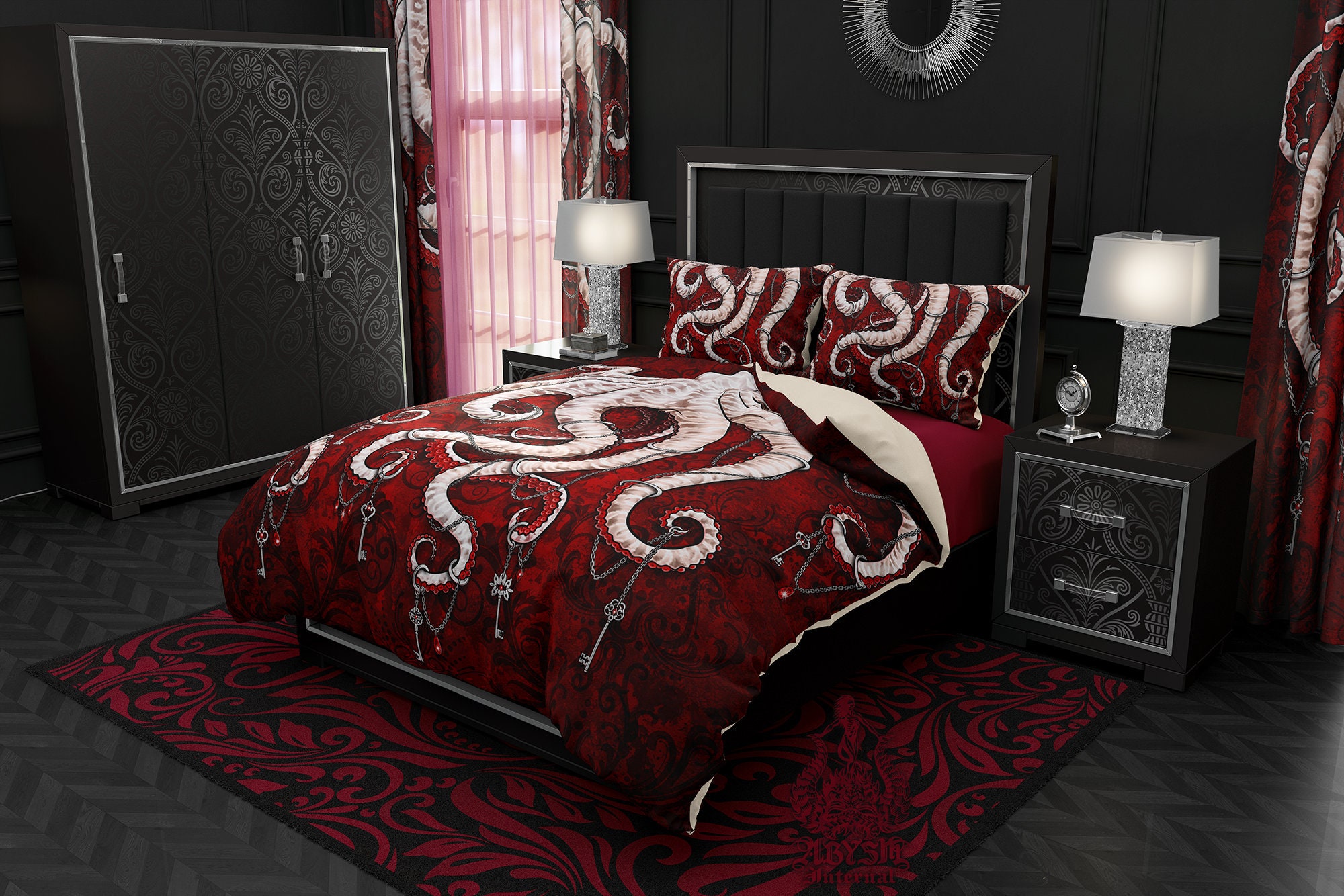 Gothic Bedding Set Duvet Cover Comforter or Pillow Shams Etsy