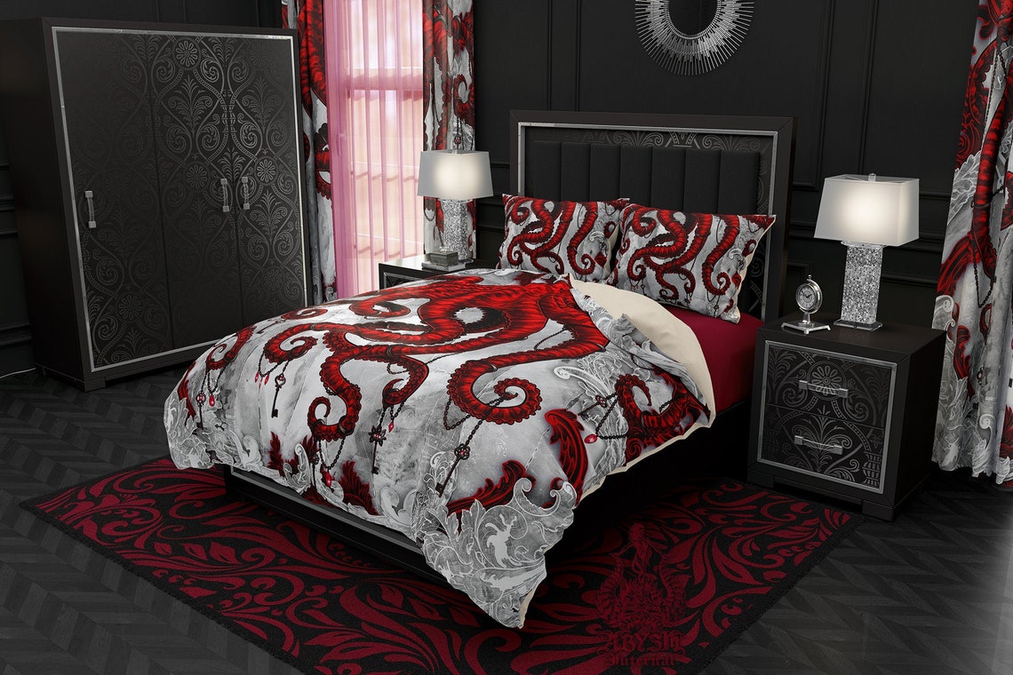 Gothic Bedding Set Duvet Cover Comforter or Pillow Shams Etsy