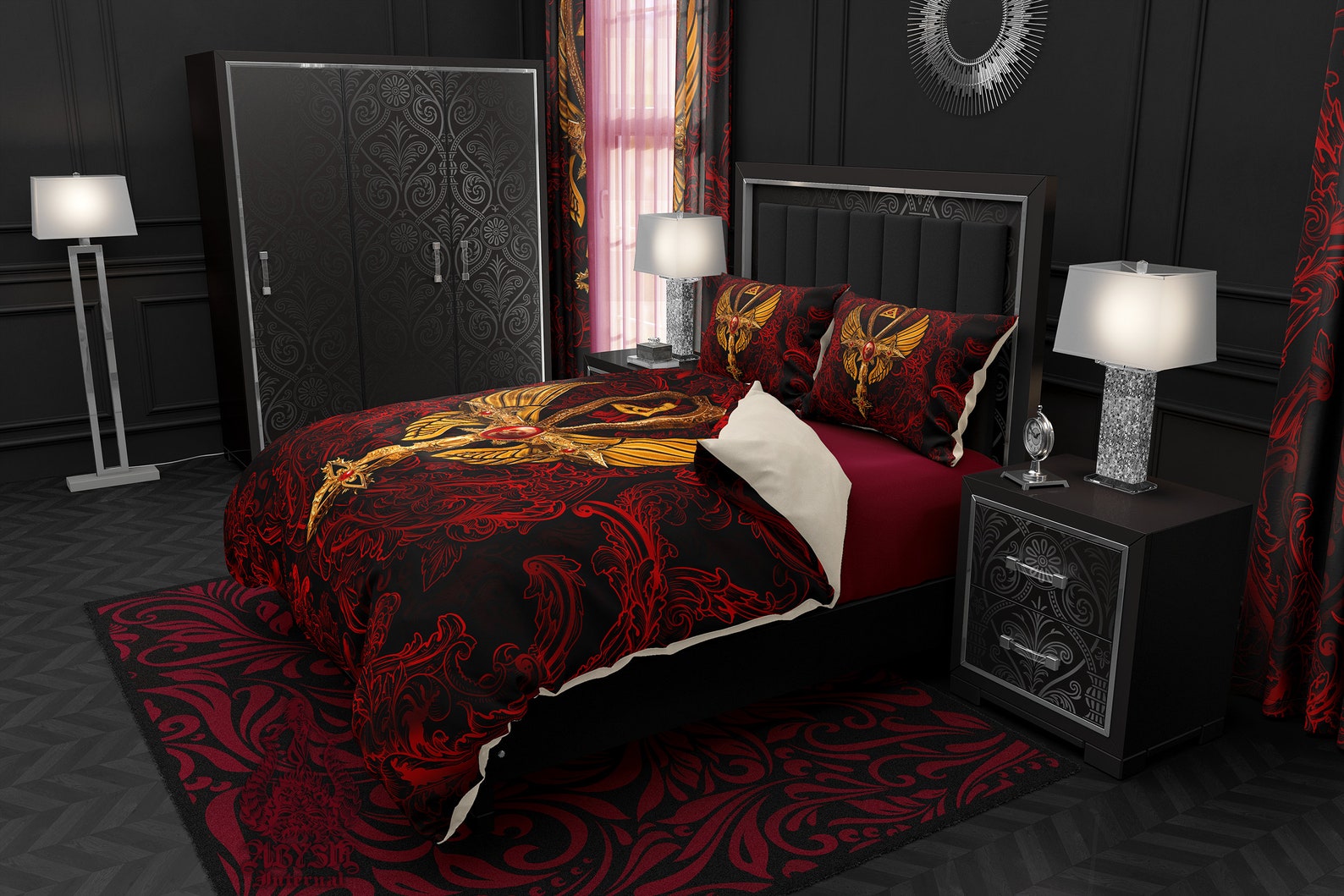 Gothic Bedding Set Duvet Cover Comforter or Pillow Shams Etsy