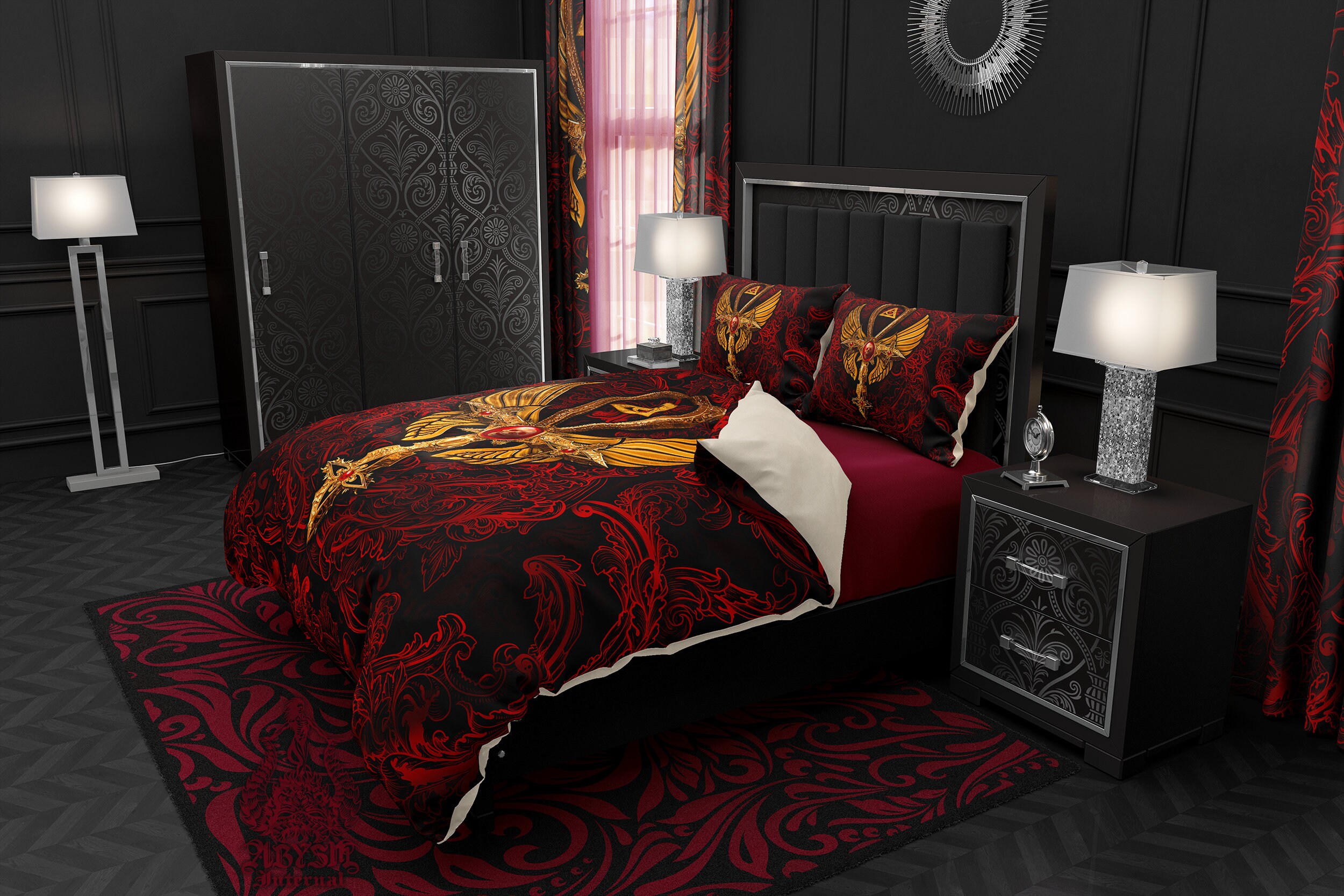 Gothic Bedding Set Duvet Cover Comforter or Pillow Shams Etsy