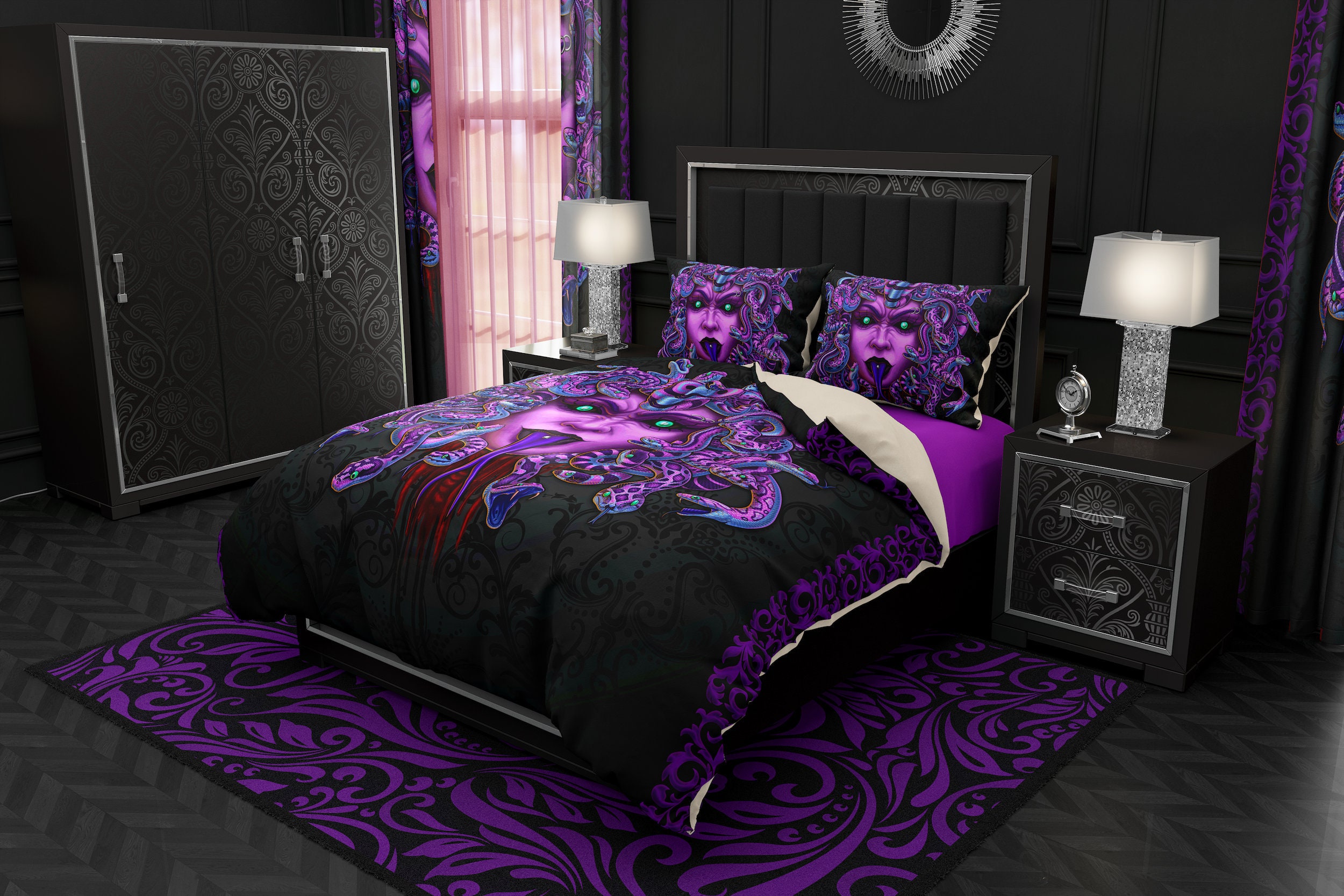 Pastel Goth Bedding Set Duvet Cover or Comforter Twin Etsy