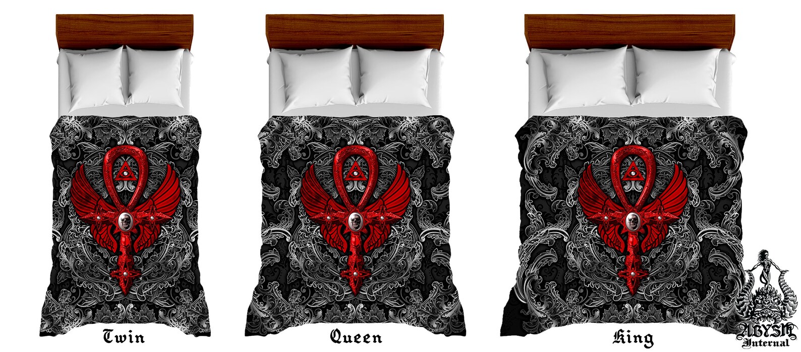 Gothic Bedding Set Duvet Cover Comforter or Pillow Shams: | Etsy