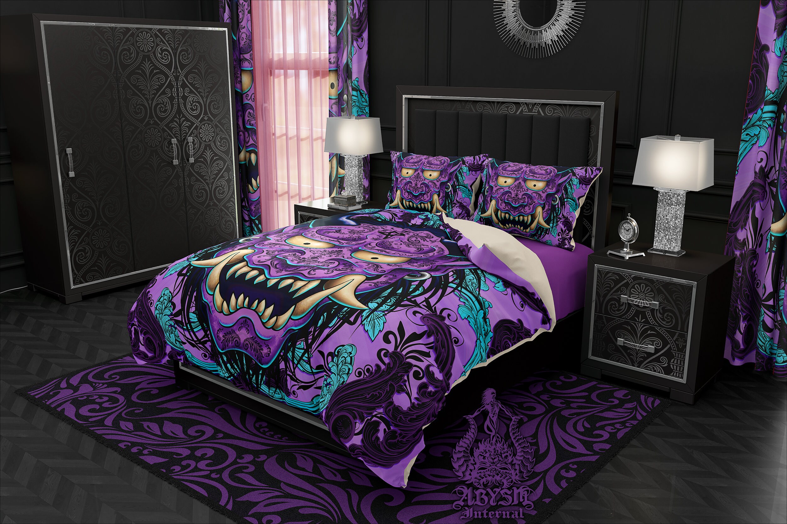 Pastel Goth Bedding Set Duvet Cover Comforter or Pillow Etsy