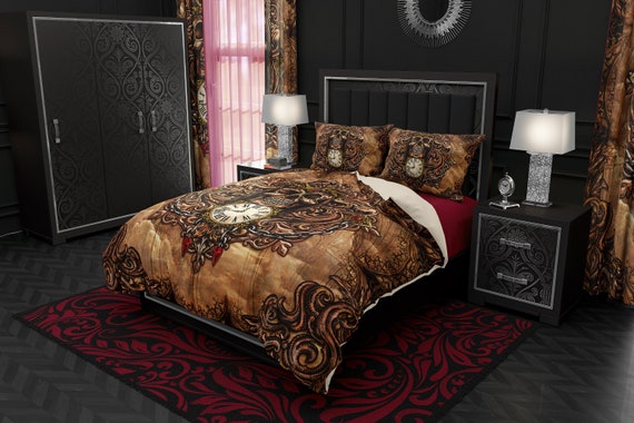 Grim Reaper Skull Bedding Set Duvet Cover Or Comforter Twin Etsy