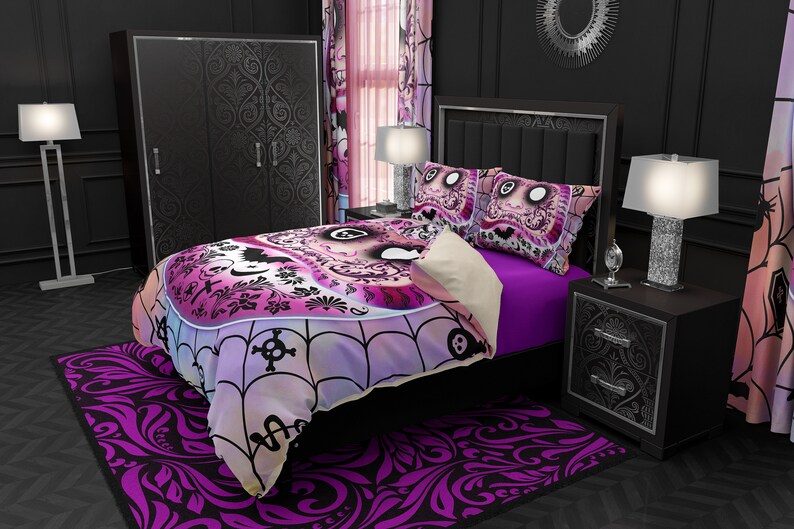 Pastel Goth Daruma Bedding Set Duvet Cover or Comforter Etsy