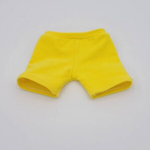 Denim Jumper with Yellow Shortpants, made to fit 18" dolls such as Vestida de Azul an similar.