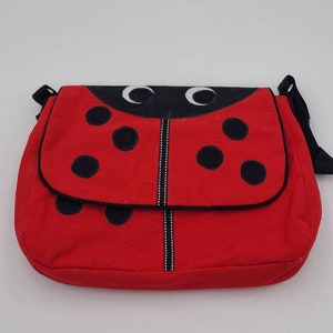 Crossbody Ladybug Messenger bag for girls.