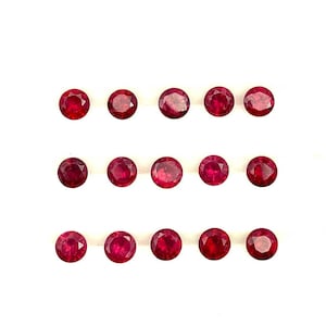 Natural Pink Spinel Round Cut Loose Gemstone Lot 6 Pcs 3.50 MM 1 CT, Pink Spinel Faceted Stone, Pink Spinel Gemstone For Making Jewelry