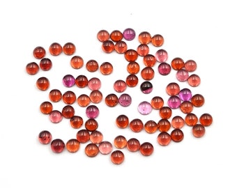 100 Pcs Garnet Loose Gemstone Cabochon 2.25 mm ,Red Garnet Half Round Gemstone, Natural Garnet Flat Back Gemstone For Jewelry Making