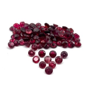 Natural Pink Spinel Round Cut Loose Gemstone Lot 7 Pcs 3 MM 1 CT, Pink Spinel Faceted Stone, Pink Spinel Gemstone For Making Jewelry