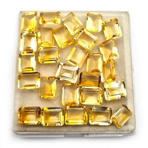 Natural Citrine Octagon Cut Loose Gemstone 8*10 MM 101 CT 36 Pcs, Citrine Octagon Cut Loose Gemstone, Citrine Gemstone