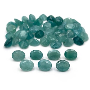 Natural Grandidierite Oval Cut Loose Gemstone Lot 6 Pcs 8*10 MM 15 CT, Grandidierite Quartz Gemstone For Jewelry Making