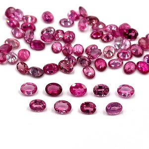 Natural Pink Spinel Oval Cut Loose Gemstone lot 7 Pcs 3*4 MM 1.15 CT, Pink Spinel Faceted Gemstone, Pink Spinel Gemstone For Jewelry Making