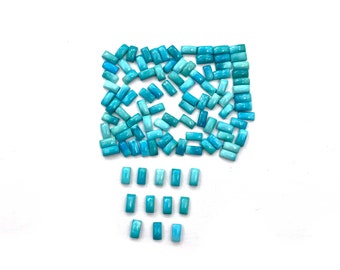 Natural Arizona Turquoise Baguette Cabochon Loose Gemstone Lot 24 Pcs 2.50*5 MM 6 CT, Turquoise Stone, Turquoise Stone For Jewelry Making