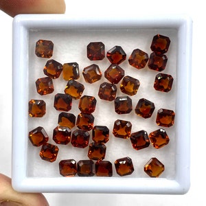 Natural Brandy Citrine Octagon Cut Loose Gemstone Lot 9 Pcs 5 MM 5 CT, Citrine Octagon Cut Loose Gemstone, Citrine Gemstone