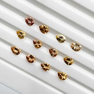Topaze Impériale Taille Poire 79.00 Carats - Pierre De Laboratoire Couleur Pêche - Excellente Qualité