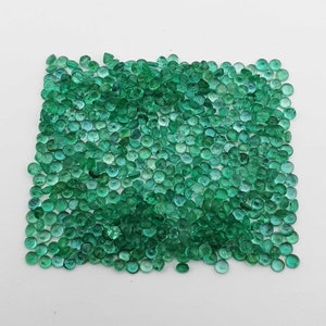 Natural Zambia Emerald Round Cut Loose Gemstone Lot 50 Pcs 2.50 MM 3 CT ~Emerald Cut Loose Gemstone ~Natural Emerald Round Cut