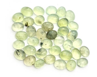 Natural Prehnite Loose Gemstone Oval Cabochon Lot 30 Pcs 8*10 MM 100 CT ,Prehnite Cabochon Oval Cabs Loose Gemstone, Prehnite Cabochon.