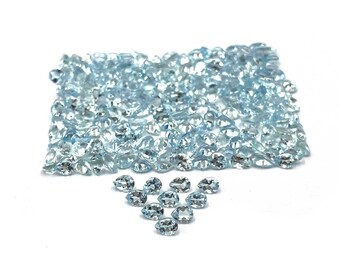 Naturalny akwamaryn w kształcie gruszki, luźny kamień szlachetny, partia 36 szt., 3*4 mm, 5 ct, fasetowany kamień szlachetny akwamarynu, kamień akwamarynu do wyrobu biżuterii
