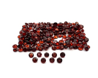 Lot De 42 Grenats Rhodolite Naturels Taillés En Poire - 19,05 Carats - Qualité Supérieure Non Traitée - Neuf Sans Emballage