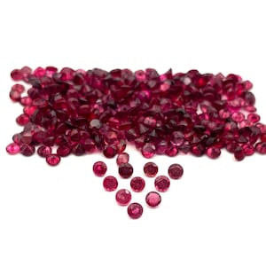 Natural Pink Spinel Round Cut Loose Gemstone Lot 13 Pcs 2.50 MM 1 CT, Pink Spinel Faceted Stone, Pink Spinel Gemstone For Making Jewelry