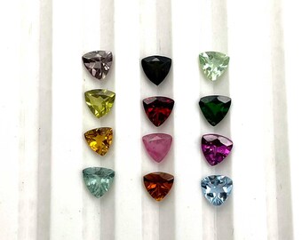 Natuurlijke multi-toermalijn biljoen geslepen losse edelsteen veel 53 stuks 4 MM 10 CT, toermalijn geslepen steen, multi-toermalijn steen voor het maken van sieraden