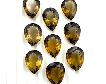 Natürliche Champagne Quarz Birne Cut Lose Edelstein Lot 7 Stück 14 * 18 * 15 * 20 MM 100 CT, Champagne Quarz Schnittstein für die Herstellung von Schmuck