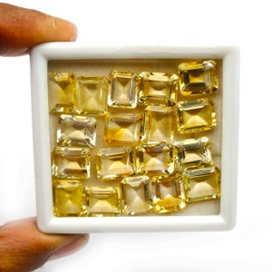 Natural 100 CT Citrine Octagon Cut Loose Gemstone Lot 10*12 MM 20 Pcs, Citrine Octagon Cut Loose Gemstone, Citrine Gemstone