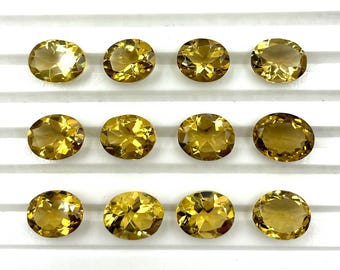 Natural Champagne Quartz Oval Cut Loose Gemstone Lot 23 Pcs 9.50*11.50-10-12.50 MM 100 CT, Champagne Quartz Cut Stone For Making Jewelry