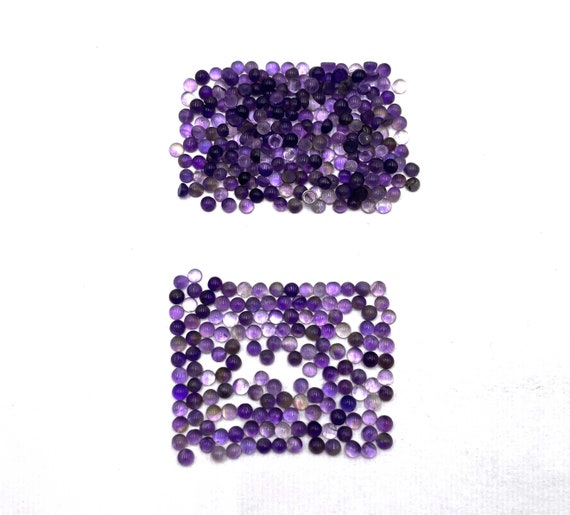 Lot De Pierres Précieuses En Vrac - Améthyste En Cabochon Rond - 8mm - Plus De 25 Pièces
