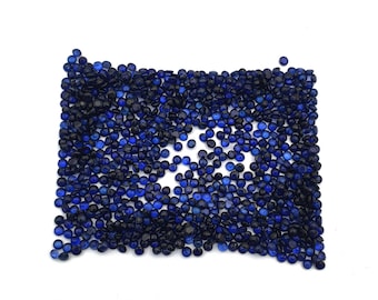 Natural Blue Sapphire Round Cut Loose Gemstone Lot 17 Pcs 2.25 MM 1 CT , Blue Sapphire Gemstone, Blue Sapphire Round Cut Loose Gemstone