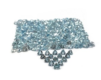 Naturalny akwamaryn, szlifowany, luźny kamień szlachetny, partia 25 szt., 4 mm, 5 ct, szlifowany kamień szlachetny, kamień akwamarynowy do wyrobu biżuterii