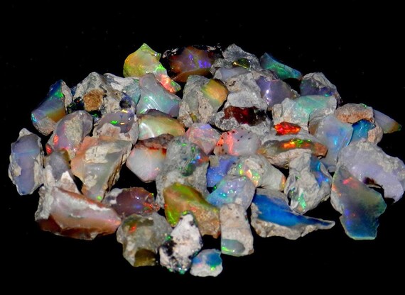 Natural Amazing Quality Opal Raw Rough Loose Gemstone Lot 100 CT, Ethiopian  Opal Rough Stone, Ethiopian White Opal Rough Loose Gemstone