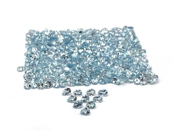 Naturalny akwamaryn w kształcie gruszki, luźny kamień szlachetny, partia 45 szt., 3*4 mm, 10 ct, fasetowany kamień szlachetny akwamarynu, kamień akwamarynu do wyrobu biżuterii