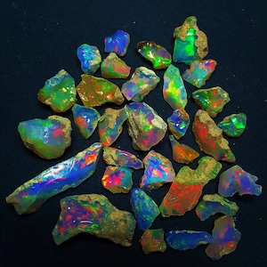 Natuurlijke AAA-kwaliteit Ethiopische opaal ruwe ruwe losse edelsteen veel 25 CT ~ natuurlijke opaal ruwe steen ~ opaal losse ruwe ~ natuurlijke Ethiopische opaal