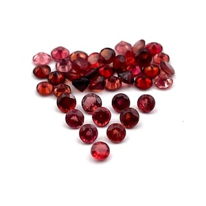 Natural Pink Spinel Round Cut Loose Gemstone Lot 13 Pcs 2.50 MM 1 CT, Pink Spinel Faceted Stone, Pink Spinel Gemstone For Making Jewelry
