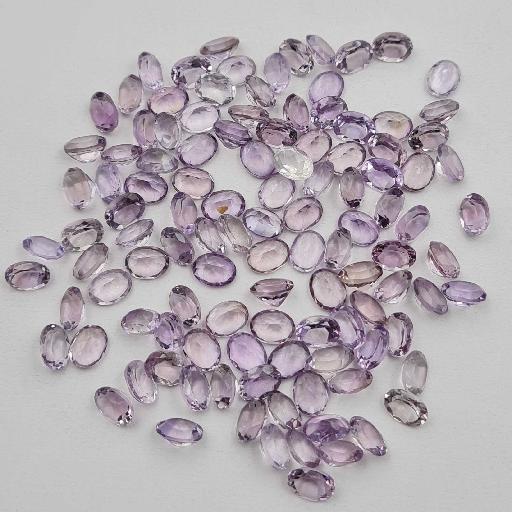 100 CT 天然ブラジル産アメジスト オーバルカット ルース 