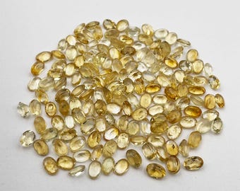 Natural Citrine Oval Cut Loose Gemstone Lot 123 Pcs 4*6 MM 50 CT, Citrine Oval Cut Loose Gemstone, Citrine Gemstone