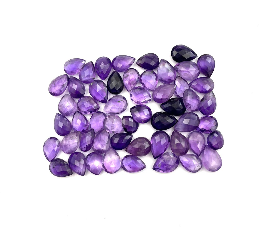 Pierre Brute Améthyste Prasiolite - 23,30 Carats - Coupe Octogonale, Belle Couleur Violette - Pour Collection Ou Création