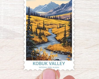 Kobuk Valley National Park Sticker, Travel Theme, Water bottle Sticker, RV Stickers, Notebook Sticker, Adventure Theme, USA Parks Sticker