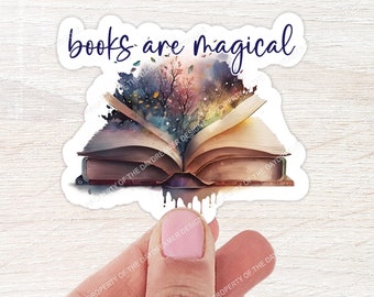 Books are Magical | Kindle Sticker | Book Sticker | Bookish | Fantasy Book Sticker | Kindle Sticker | Booktok Sticker | Book Theme