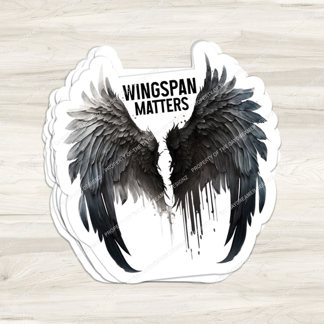 Wingspan Matters Sticker Book Sticker Bookish Fantasy Book Sticker